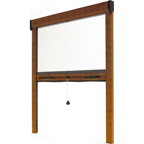 Mosquitera Estor Recortable AVOSDIM Alu Roble dorado - A 80 x A 100 cm