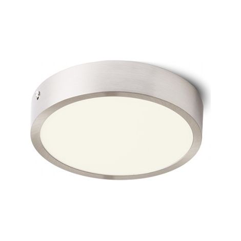 Plafoniera HUE R 17 da soffitto nichel opaco 230V LED 18W 3000K