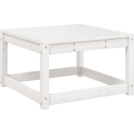 Maison Exclusive - Gartenhocker Weiß Massivholz Kiefer