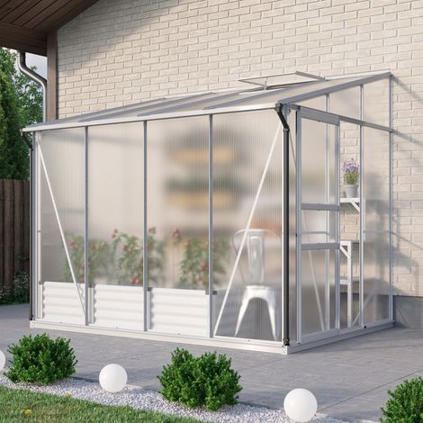 Vitavia Anlehn-Gewächshaus "Osiris 5200", aluminium eloxiert, 5,2 m², 4 mm HKP (1/3)