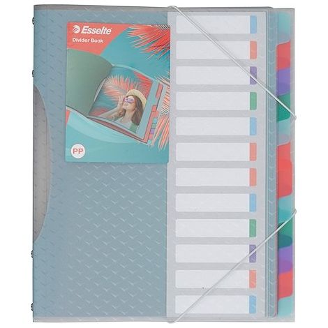 Trieur plastique Esselte Colour’Breeze 12 divisions format A4 (1/5)