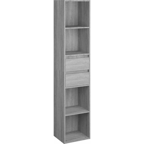 Estantería de madera de ingeniería gris Sonoma 36x30x171 cm vidaXL