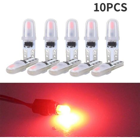 [LCS]10 Stück T5 LED-Autolampen für Armaturenbrettbeleuchtung 3014 2SMD LED-Leuchte 12V Fahrzeuginnenbeleuchtung Auto-Seitenkeil-Instrumentenanzeigelampen (1/5)