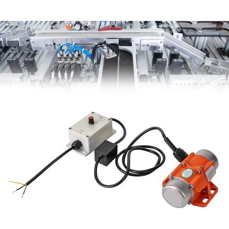 Moteur vibrant, 30 W 220 V, avec régulateur de vitesse, IP65, tamis vibrant électrique avec régulateur de vitesse, tamis vibrant 3000 tr/min, pour bâtiments, mines, métallurgie, 14,5 × 11 × 6,7 cm (1/5)