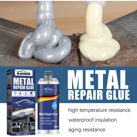 Metal casting adhesive, high-temperature resistant welding adhesive, for fixing sand holes, pores, and cracks in metal castings - 50ml set -- BIEMMEDUE (1/5)