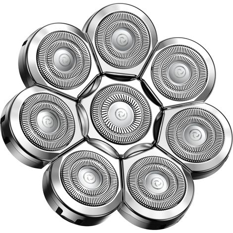 Tête Chauve Homme, Tondeuse crane chauve 8D, Tête de Remplacement Universelle des Lames de Rasoir pour hommes Rasoir Crane Homme Chauve (1/5)