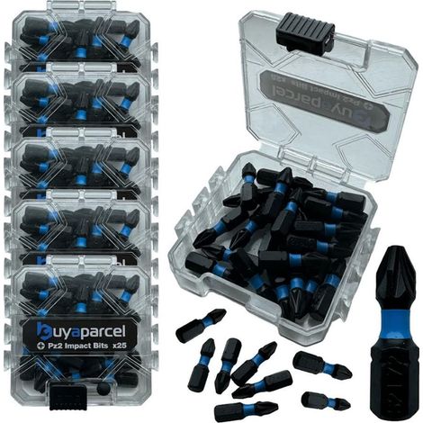 BAP 125 PC Impact Torsion PZ2 Pozi 2 Screwdriver Set Drill Bits Impact Driver (1/5)