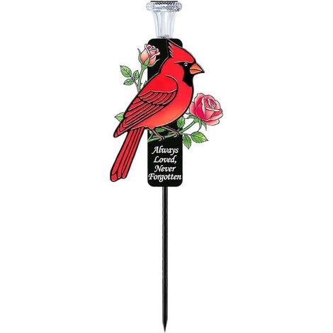 Lampe solaire Solaire Memorial Piquet Lampe - All-Métal & Large Battery - pour Cemetery & Jardin Décoration (1/5)