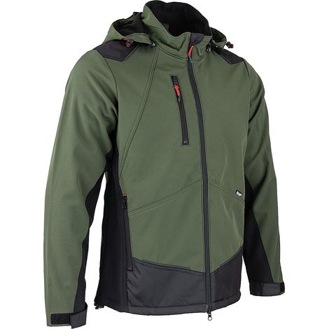 Blouson Softshell River polaire polyester kaki noir M à 3XL (1/3)