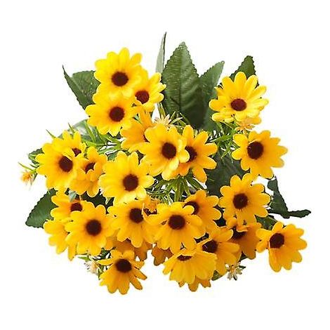 Fleur artificielle réaliste aux détails soignés, ne se fane pas, ne nécessite aucun arrosage, longue durée de vie. Accessoire photo, centre de table, décoration pour mariage et fête.jaune (1/5)