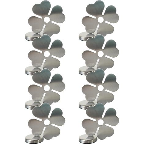 Juego de 8 pesas de acero resistentes para manteles, aptas para uso interior y exterior. Clips antideslizantes para patios y bodas. (1/4)