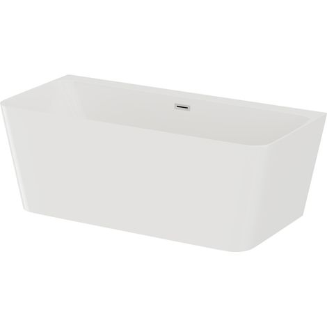 Wholesale Domestic Palermo 1500mm x 740mm Square Double Ended Freestanding Back to Wall Bath