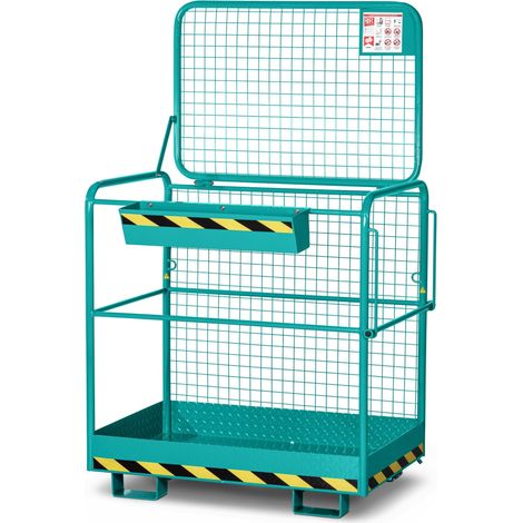 RR Industrietechnik Arbeitskorb Typ RAK-Eco RAL 5018 türkis