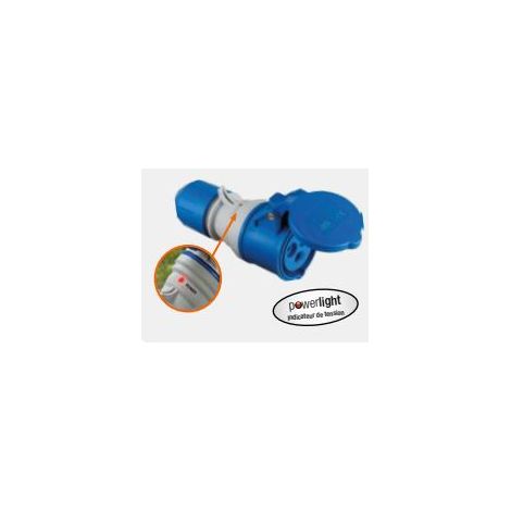 Enchufe IEC prenium con indicador de tensión IP44 - SCHWABE - 61487