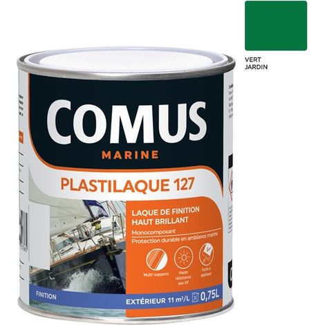 PLASTILAQUE 127 VERT JARDIN  0.75 L - Laque marine de finition Brillante haut de gamme - COMUS MARINE (1/4)