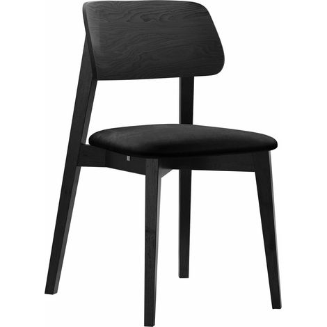 Chaise Dearborn 101, Magic Velvet 2219, 80x46x49cm, Tissu, En bois, Bois