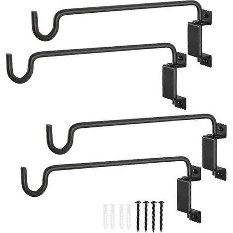 Lot de 4 16 pivotant support de plante 360 extérieur suspendu Brackets avec 12 Directional réglable crochet montage (1/5)