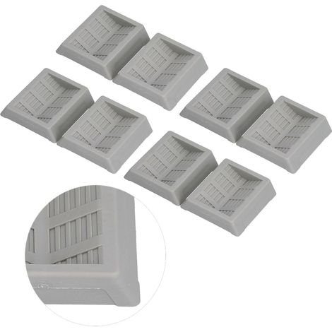 Lot de 8 embouts en caoutchouc pour roulettes de meubles, protection de sol pour lit, chaise de bureau, armoire, canapé, penderie (1/5)