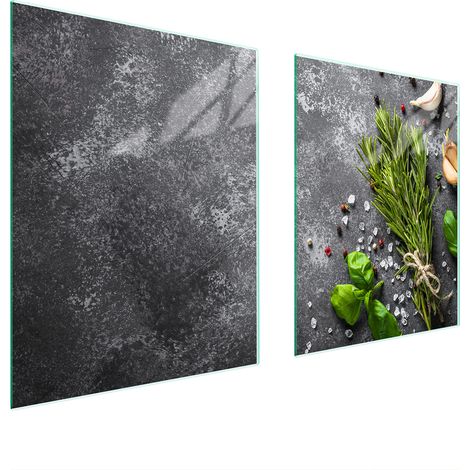 GLASSCHUTZPLATTE FÜR HERD 85x52 SPICES (1/5)
