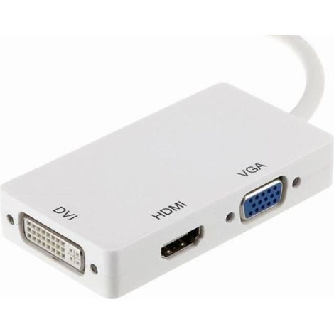 3 en 1 Mini DisplayPort vers HDMI-DVI-VGA Adaptateur Câble mâle à femelle YY96 (1/4)