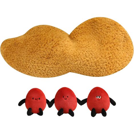 Coussin Décoratif Légume Coussin Décoratif Noix en Peluche Rembourré  Décoration Douce Compagne pour Canapé Lit Intérieur Chambre à Coucher (1/5)