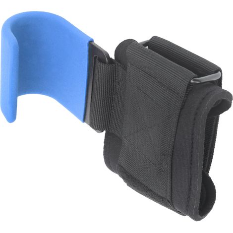 Sport Gewichtheben Klimmzughaken Fitnessstudio Krafttraining Powerlifting Handgelenkbänder Gürtelbandage Blauer Haken (1/5)