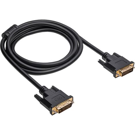 Akyga AK-AV-02 DVI 24+5-Pin-Kabel Dual-Link Full HD Monitorkabel 1,8 m Stecker/Stecker (1/2)