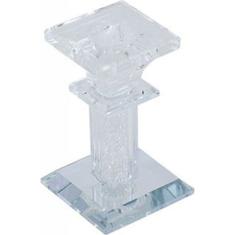 Porte Bougie Verre Diamants Bougie Idée Cadeau Bonbon Cristal 6x6x15.5 (1/3)