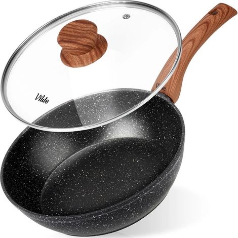 Granite Non-Stick Frying Pan with Lid, 24 cm, 2.2 L (1/5)