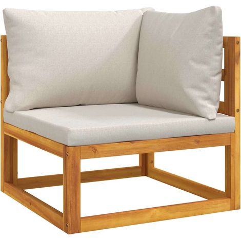 Maison Exclusive - Modular-Ecksofa mit Hellgrauen Kissen Massivho
