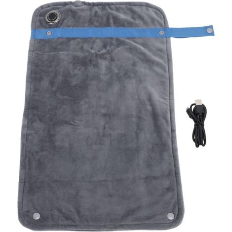 USB heated blanket with temperature control, versatile electric jet, warm and comfortable, knee warmer, for home and office, dark gray (1/5)