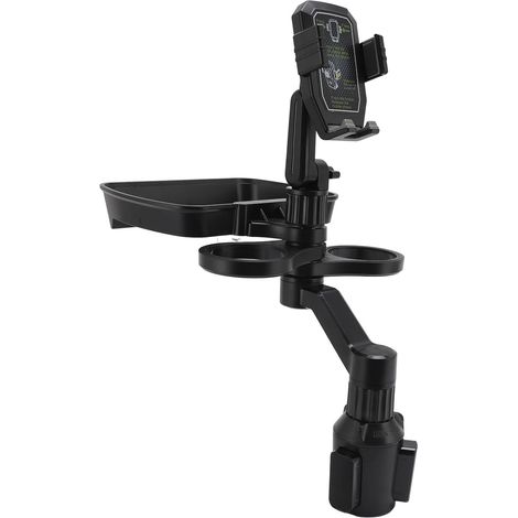 Plateau d'expansion de Tasse de Voiture avec Rotation à 360 °, Largeur d'ase, Tasses Doubles, Plateau Multifonctionnel sans Nourriture et Collations - Parfait pour Tout Véhicule (1/5)