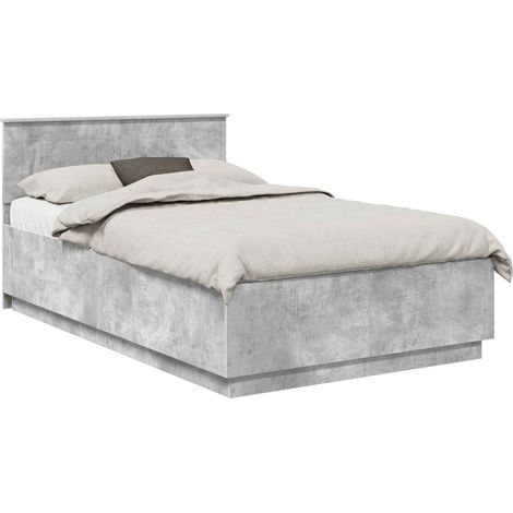 Maison Exclusive - Struttura del letto con testiera Grigio Cemento 120 x 190 cm