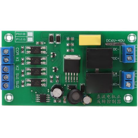 Carte de commande de moteur CW CCW, module de contrôle de rotation, large plage de tension CC 6-40 V, niveau haut momentané P1 (1/5)