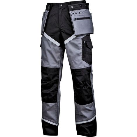 Pantalones negros y grises con franjas reflectantes, "3XL", CE, lahti