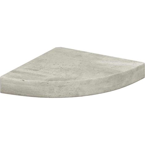 Maison Exclusive - Eck-Schweberegal Betongrau 25x25x3,8 cm MDF