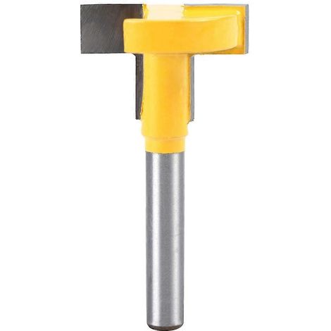 1/4 Schaft Hartmetall T-Nut Holzbearbeitungsfräser (Gelb 27mm)