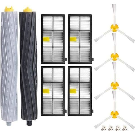 Accessoires Compatibles pour iRobot Roomba Séries 805 850 851 860 865 866 870 871 876 880 885 886 890 891 895 896 900 960 965 966 980 Aspirateur - 14pcs