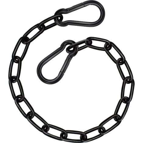 Filiyano-Chaîne robuste de 53 cm, chaîne de balançoire noire, capacité de 300 kg, rallonge de chaîne de suspension, ensemble de chaîne de balançoire (1/5)