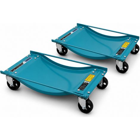 Bituxx 2 Stück Rangierhilfe für PKW Auto Rangierroller Rangierheber Roller