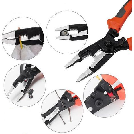 Pince multifonctionnelle d'électricien 6 en 1 de 8 pouces (1/4)