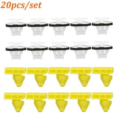 20X Clips de garniture fixation de contour de passage de roue de voiture pour Nissan Juke X-trail T31 Rivets 76882-JG10A 76847-JG00A-Ywey (1/5)