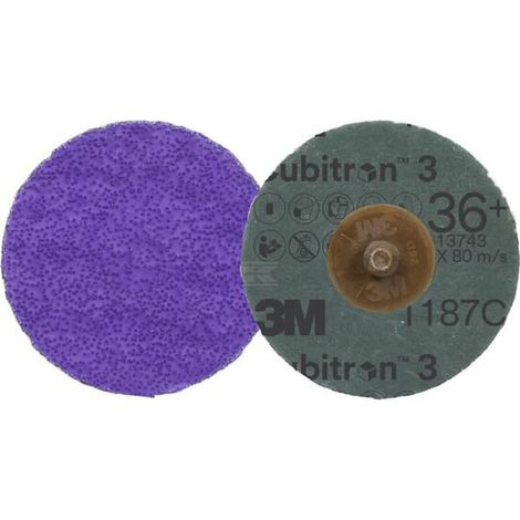 Disco de fibra Cubitron 3 Roloc 1187C 51mm K36 3M 7100331754