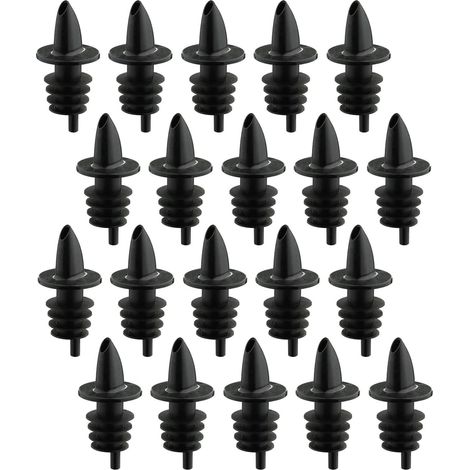 20 Becs verseurs, Tube d'air, Bouchon conique, Plastique PE, Bar, Restauration