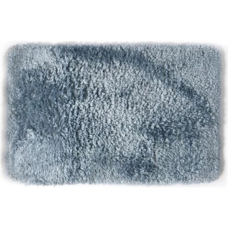 Spirella Tapis de bain Microfibre FINO 60x90cm Bleu (1/5)