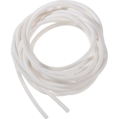 Silicone Mousse Joint Bande, 4mm Dia 2.5 Mètres Longue Éponge Caoutchouc Météo Ronde Caoutchouc Cordon Solide pour DIY Joint, Entrepôt, coussins, Mousse Tube, Artisanat (1/5)