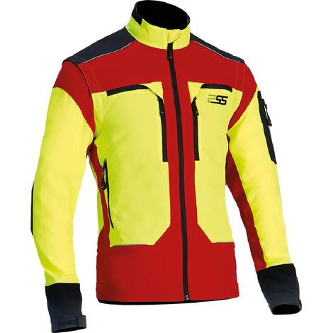 PSS Funktionsjacke X-treme Vario Rot/Gelb Größe L