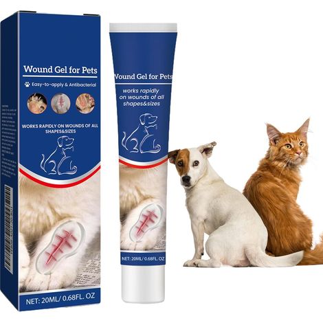 Wound Dressing for Dogs, Wound Care Gel for Animals, Gel for Wounds, Antiseptic for Dogs, Healing Gel for Pets (1pc) (1/5)