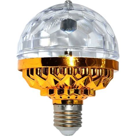 Lumières disco LED - Ampoules rotatives - Boules à facettes multicolores - Douilles E27 (1/5)