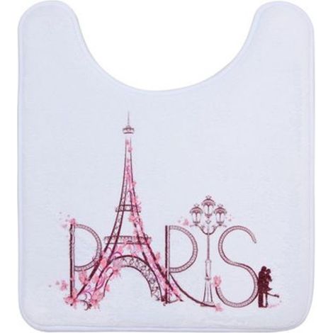 Girowater Tapis De Bain Blanc Décoré De L'inscription Paris 87047 (1/2)